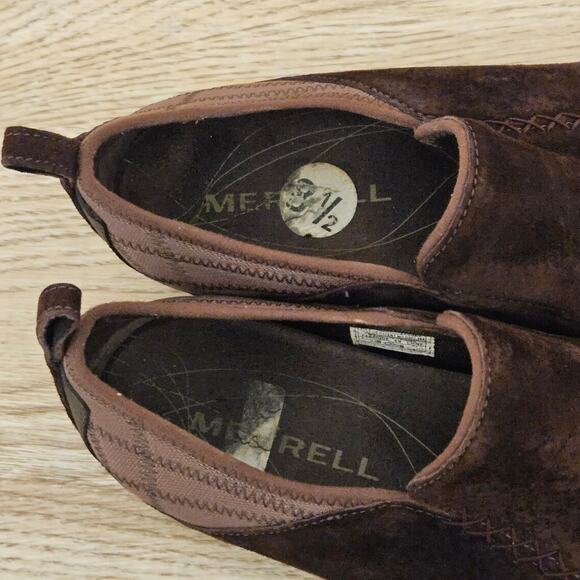 Merrell Bisect Coffee Bean Comfort Slip On Shoe Brown Suede Women's 8.5 Shoes - Picture 7 of 8
